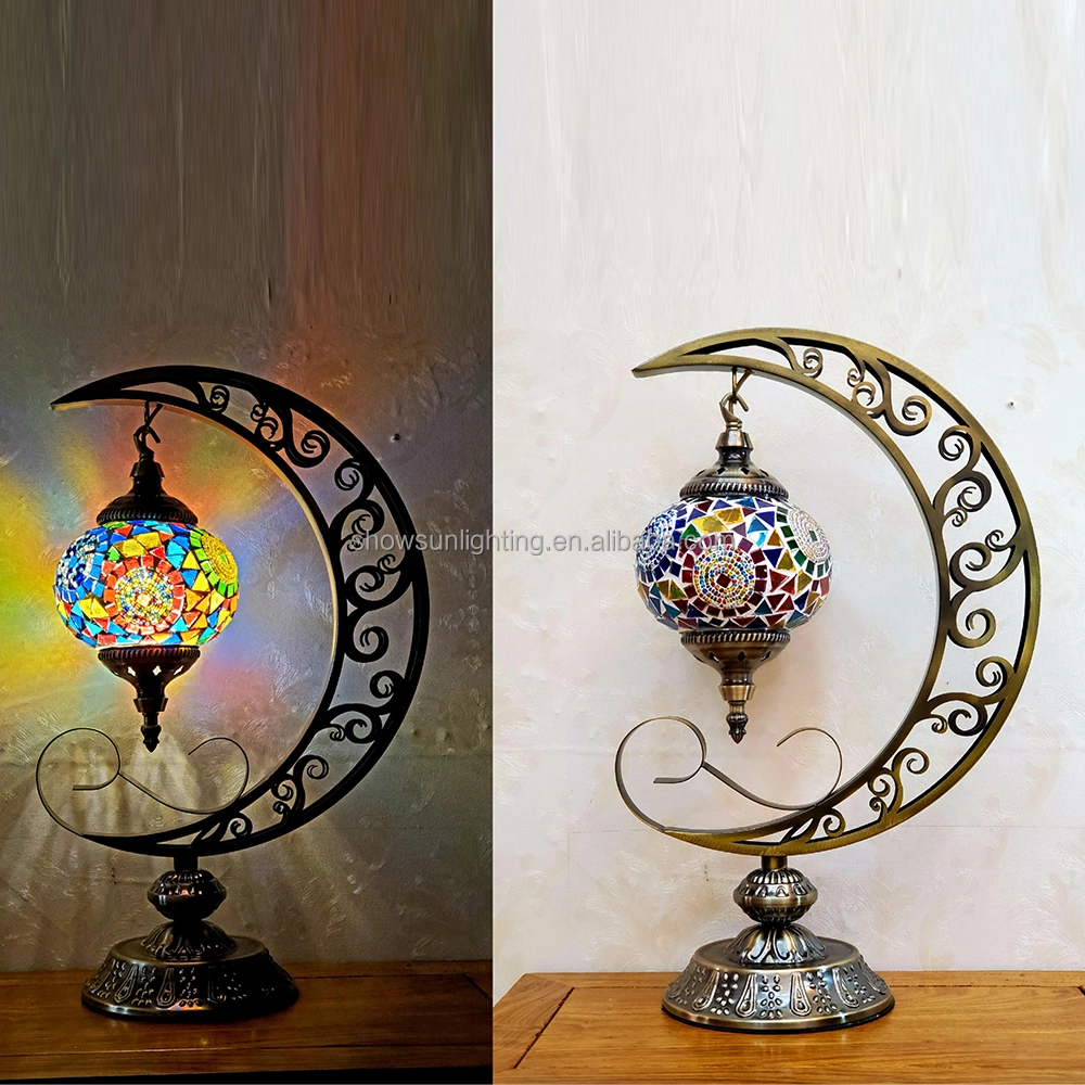 Moya New Design Decorative Glass Handmade Turkish Style LED Table Lamp