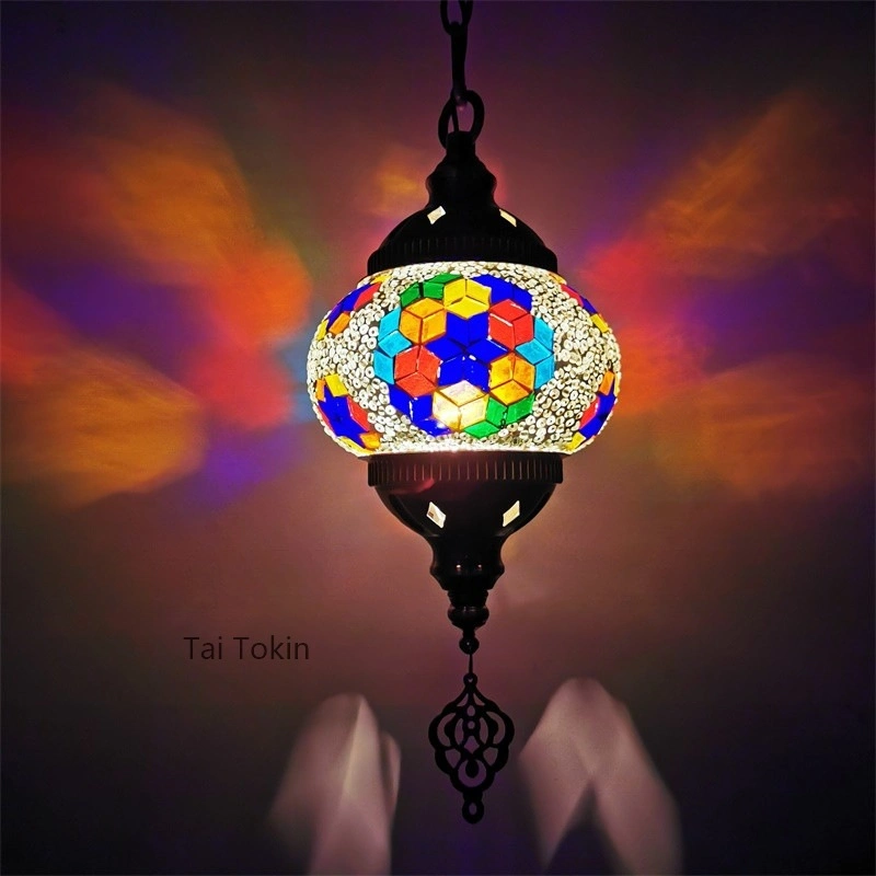 Turkish Moroccan Mosaic Ceiling Hanging Tiffany Pendant Light