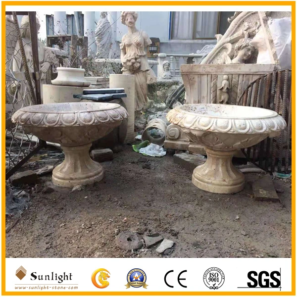 Natural Stone (Marble/Granite) Flower Pot/Vase